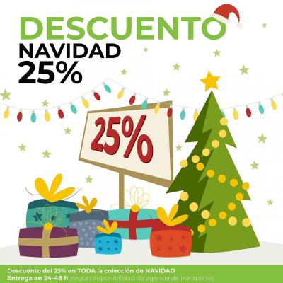 Disfruta de un 25% de descuento en la colección navideña. ¡Compra online y adorna tu hogar al mejor precio!