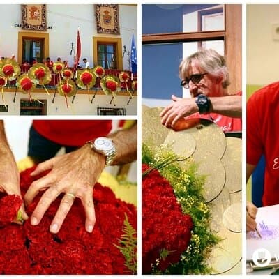 Floristas de Viveros Murcia colaboran el primer proyecto de arte floral de Archena
