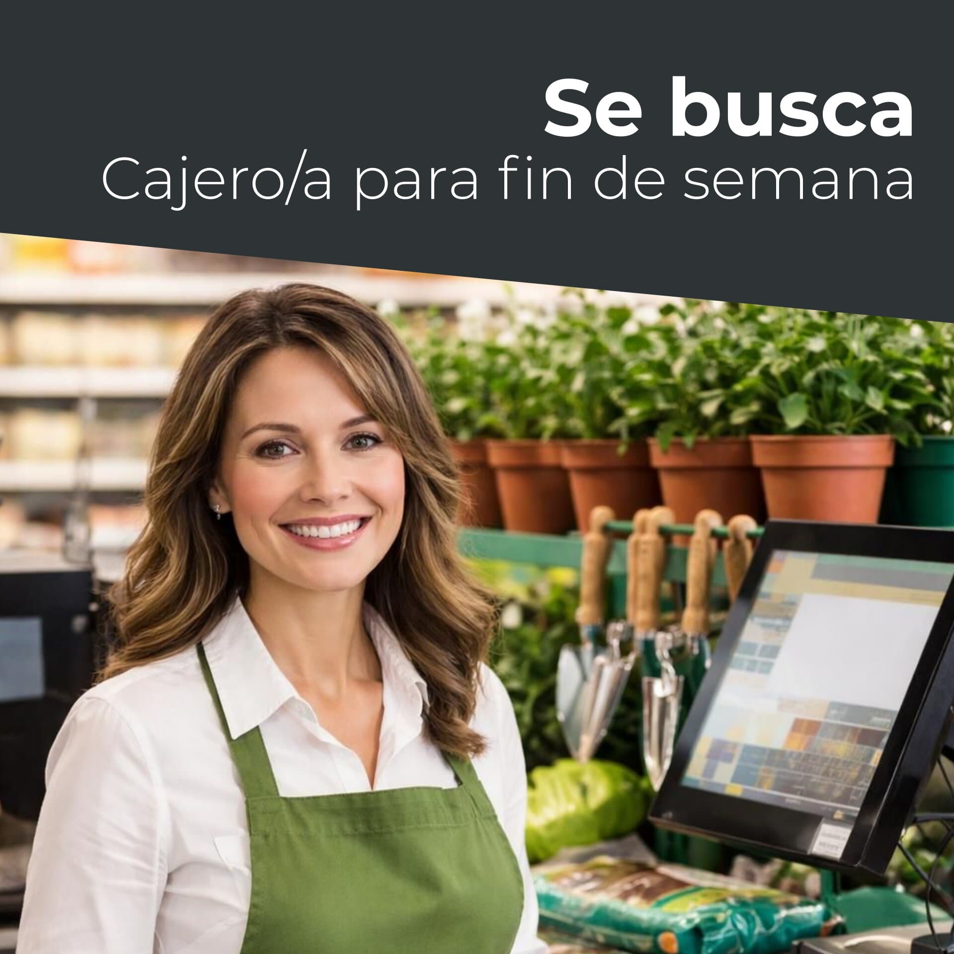 Oferta de trabajo de Cajero/a
